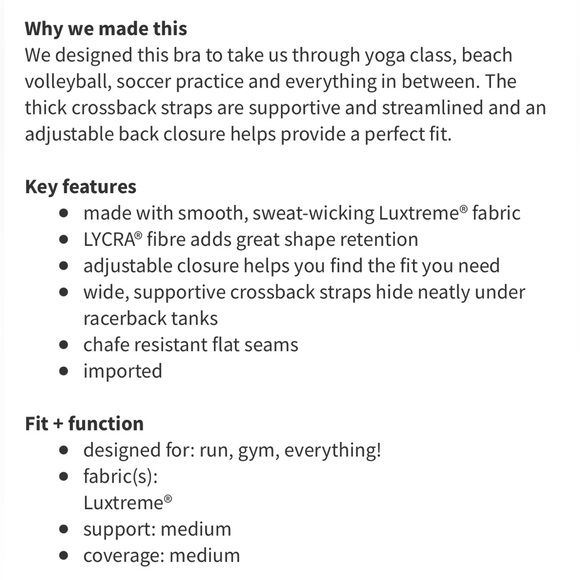 Lululemon All Sports Bra Womens 6 Adjustable Star Crushed Multi / Black - Picture 12 of 12